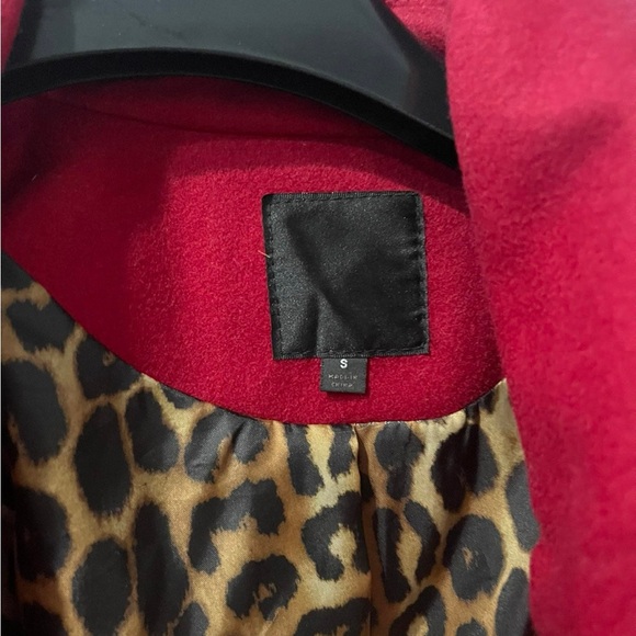 Express Women's Bold Red peacoat  Coat - Picture 5 of 8